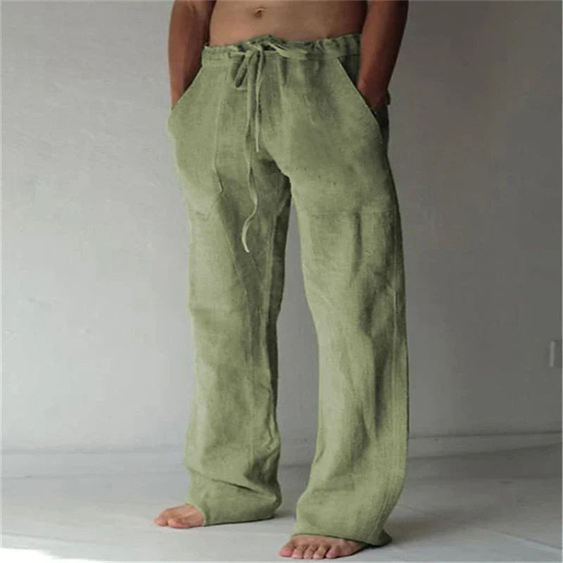 Jude Trousers | Men's Baggy Linen Trousers