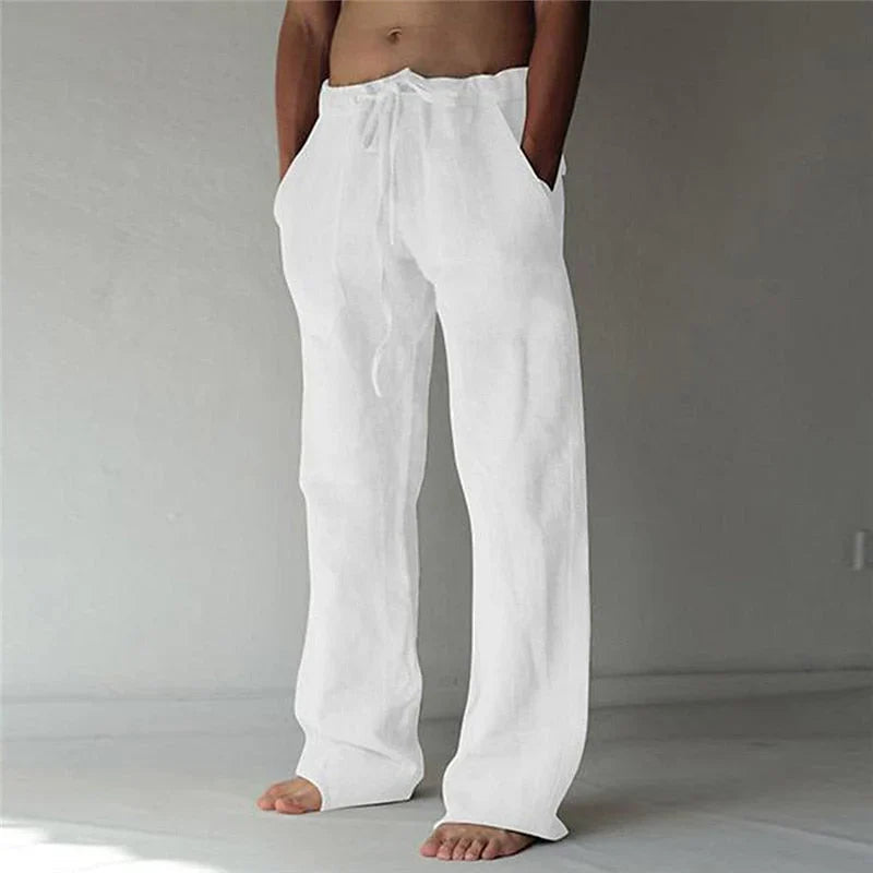 Jude Trousers | Men's Baggy Linen Trousers