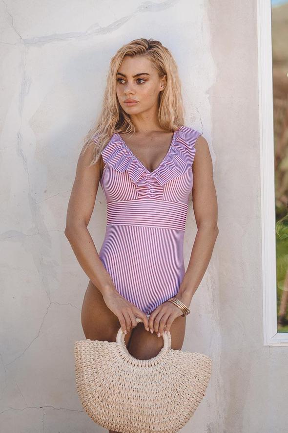 Judith Swimsuit | Striped Summer Chic Swimsuit
