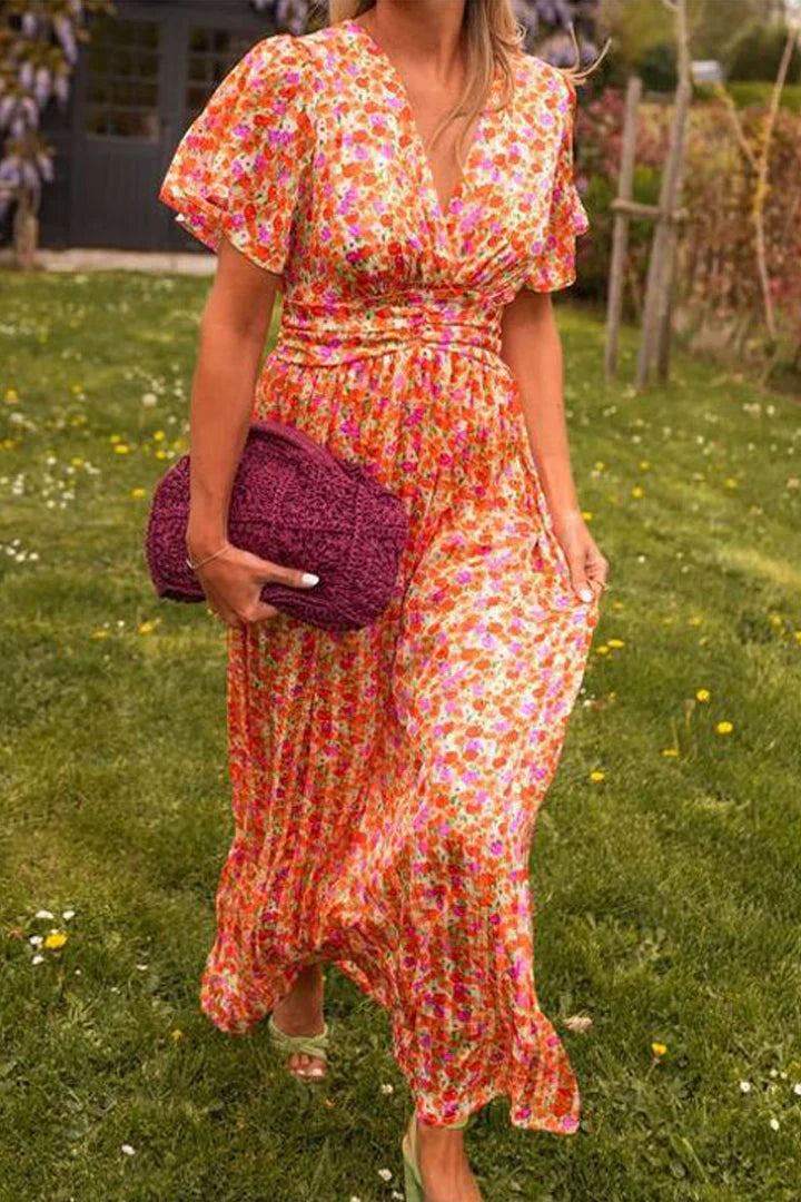 Kamila Dress | Floral V-Neck Maxi Dress