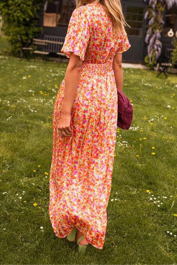 Kamila Dress | Floral V-Neck Maxi Dress