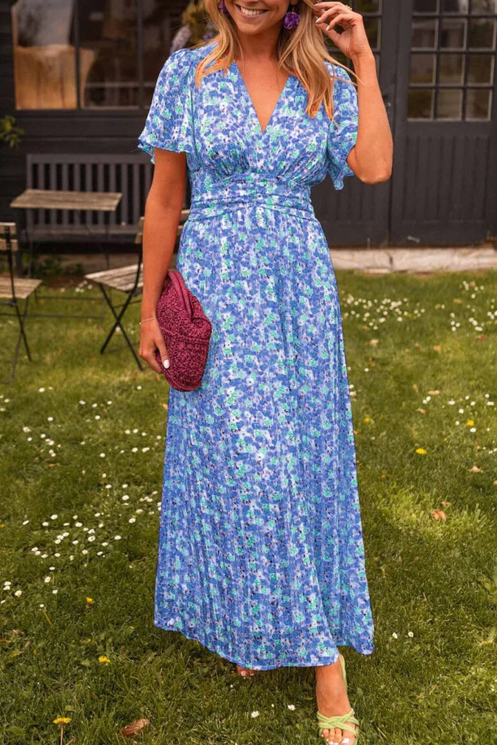 Kamila Dress | Floral V-Neck Maxi Dress