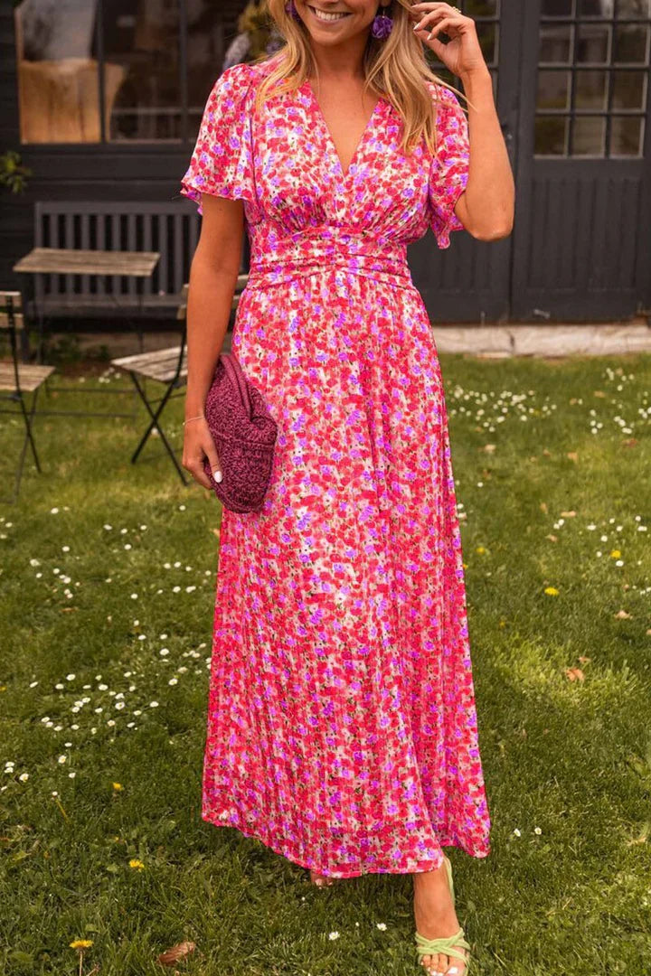 Kamila Dress | Floral V-Neck Maxi Dress