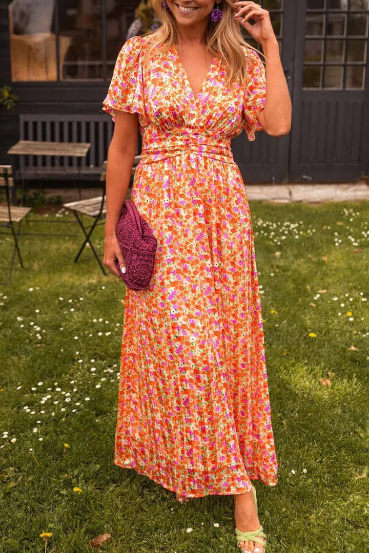 Kamila Dress | Floral V-Neck Maxi Dress