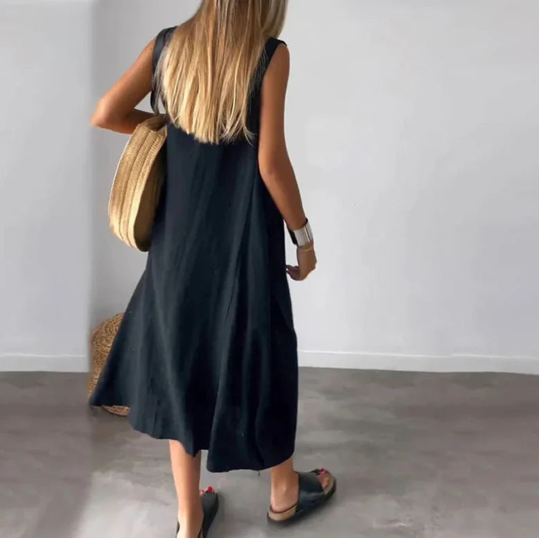 Kourtney Dress | Fashionable Sleeveless Dress with Pocket