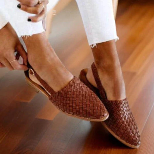 Lainey Sandals | Women's Woven Leather Sandals