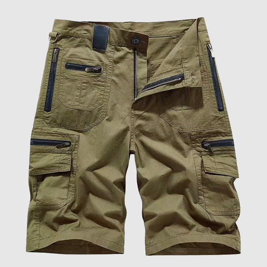 Arthur Relaxed Fit Cargo Shorts | Cargo Pockets Knee-Length Shorts