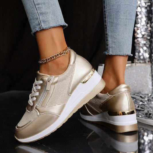 Rosa Orthopedic Platform Sneakers | Lace-Up Casual Platform Sneakers