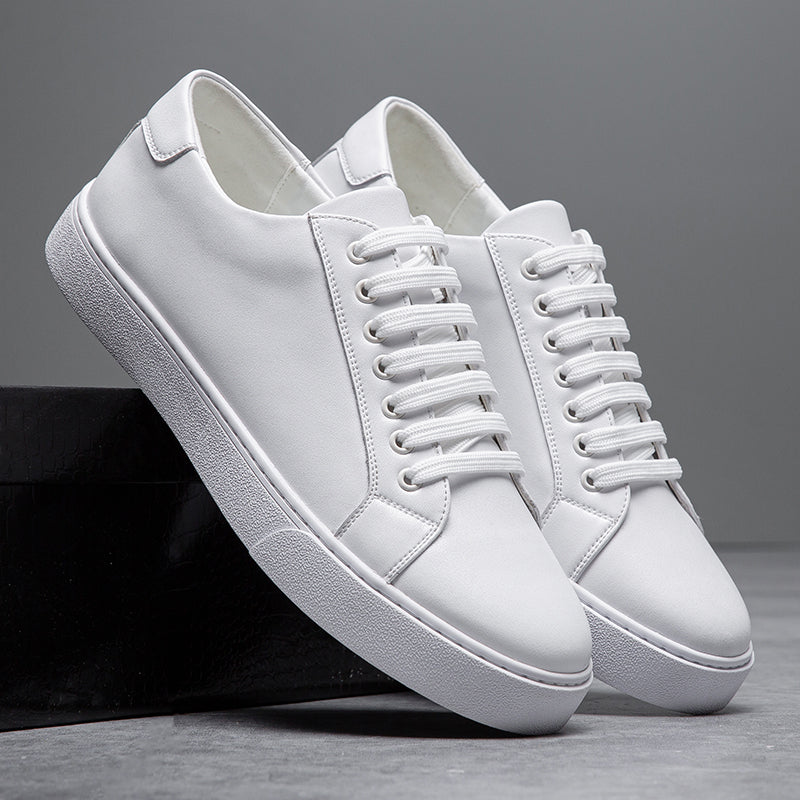 Sebastian Low-Top Sneakers | Lace-Up Burnished Finish Sneakers