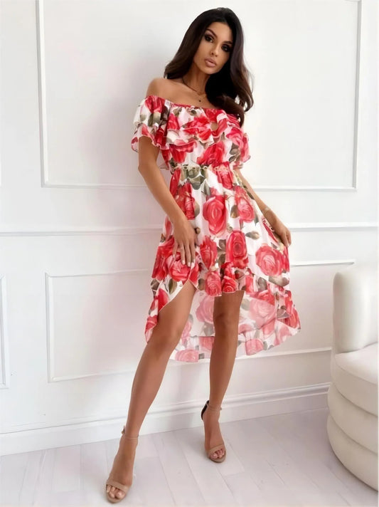 Marnie Dress | Floral Off-Shoulder Dress