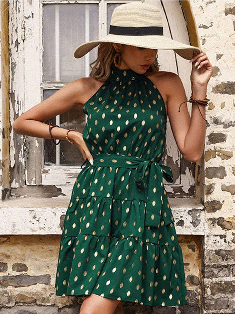 Mikayla Dress | Playful Summer Polka Dots Dress