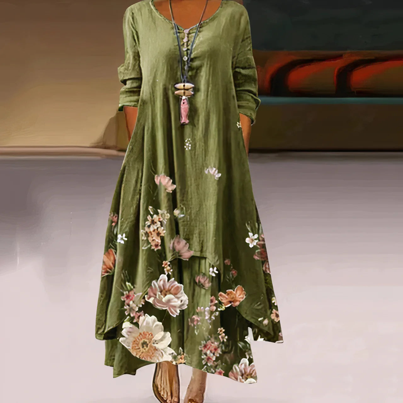 Milliana Dress | Women's Breathable Long Sleeve Maxi Dress