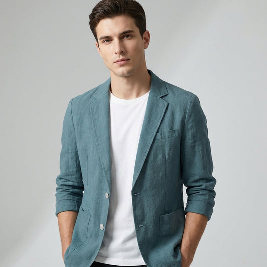 Arthur Regular Fit Blazer | Collared Hip-Length Blazer