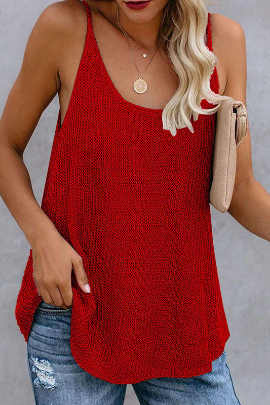 Neyla Top | Knitted U-Neck Sleeveless Top