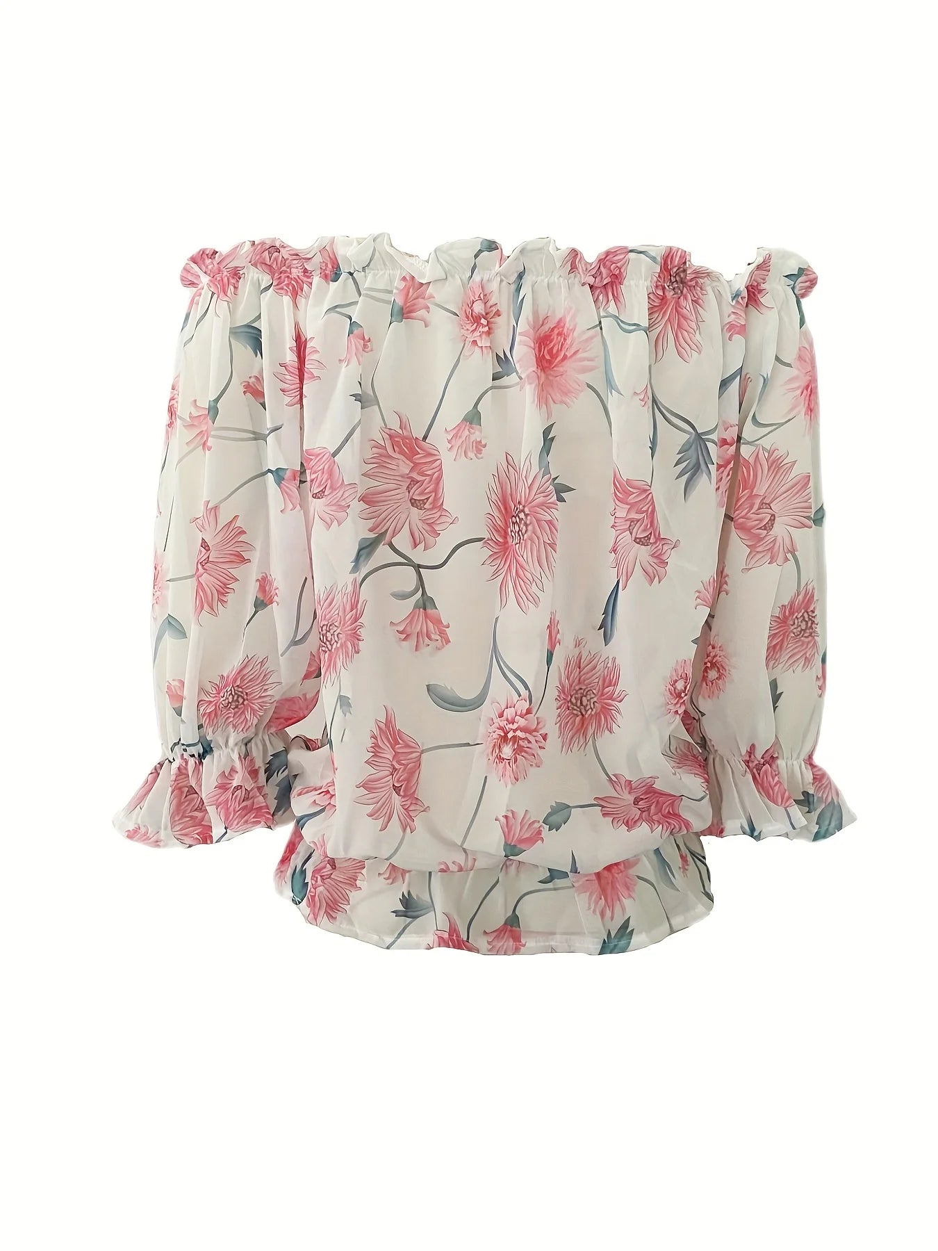 Niveah Blouse | Women's Off-Shoulder Floral Blouse