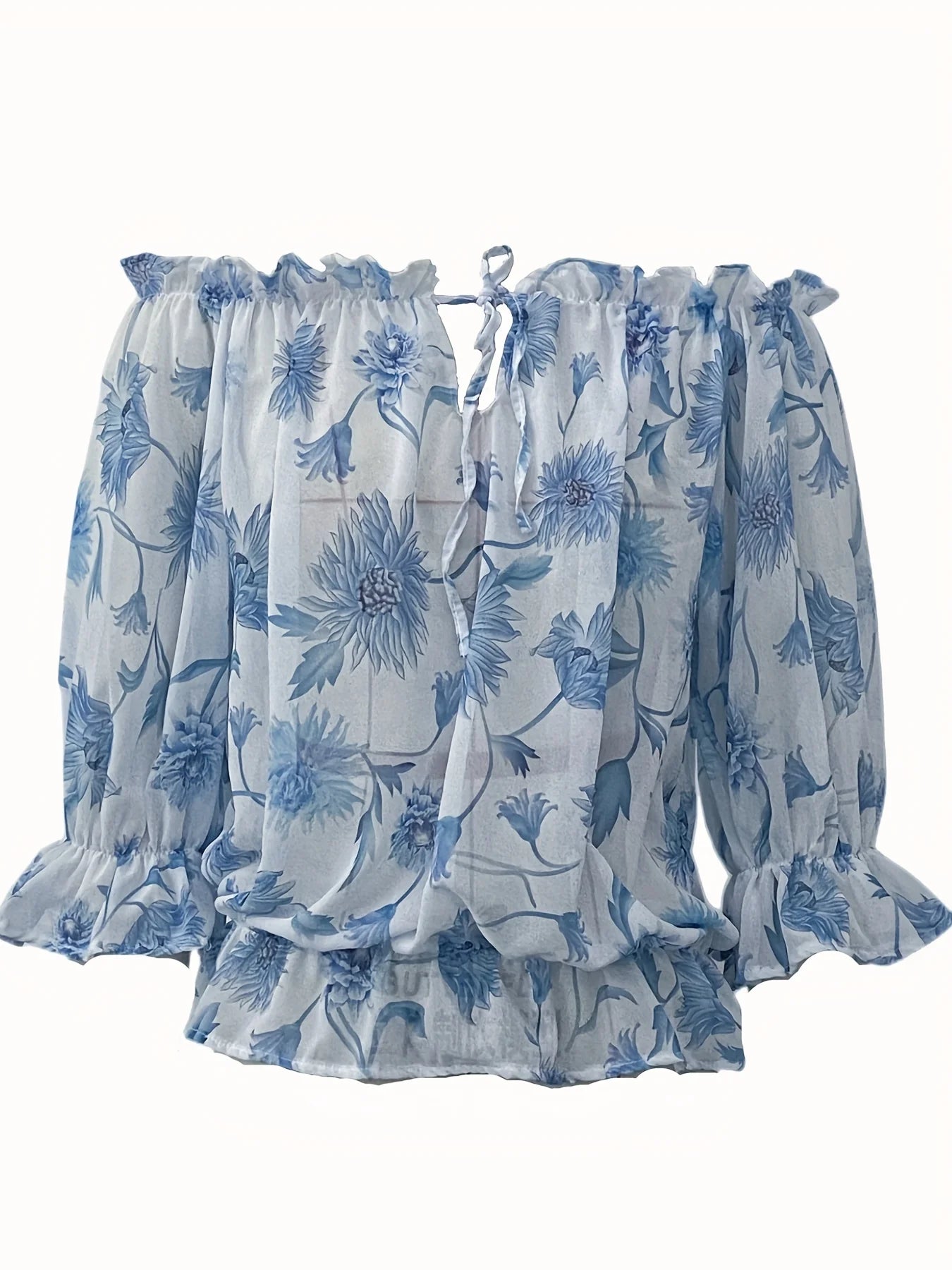 Niveah Blouse | Women's Off-Shoulder Floral Blouse