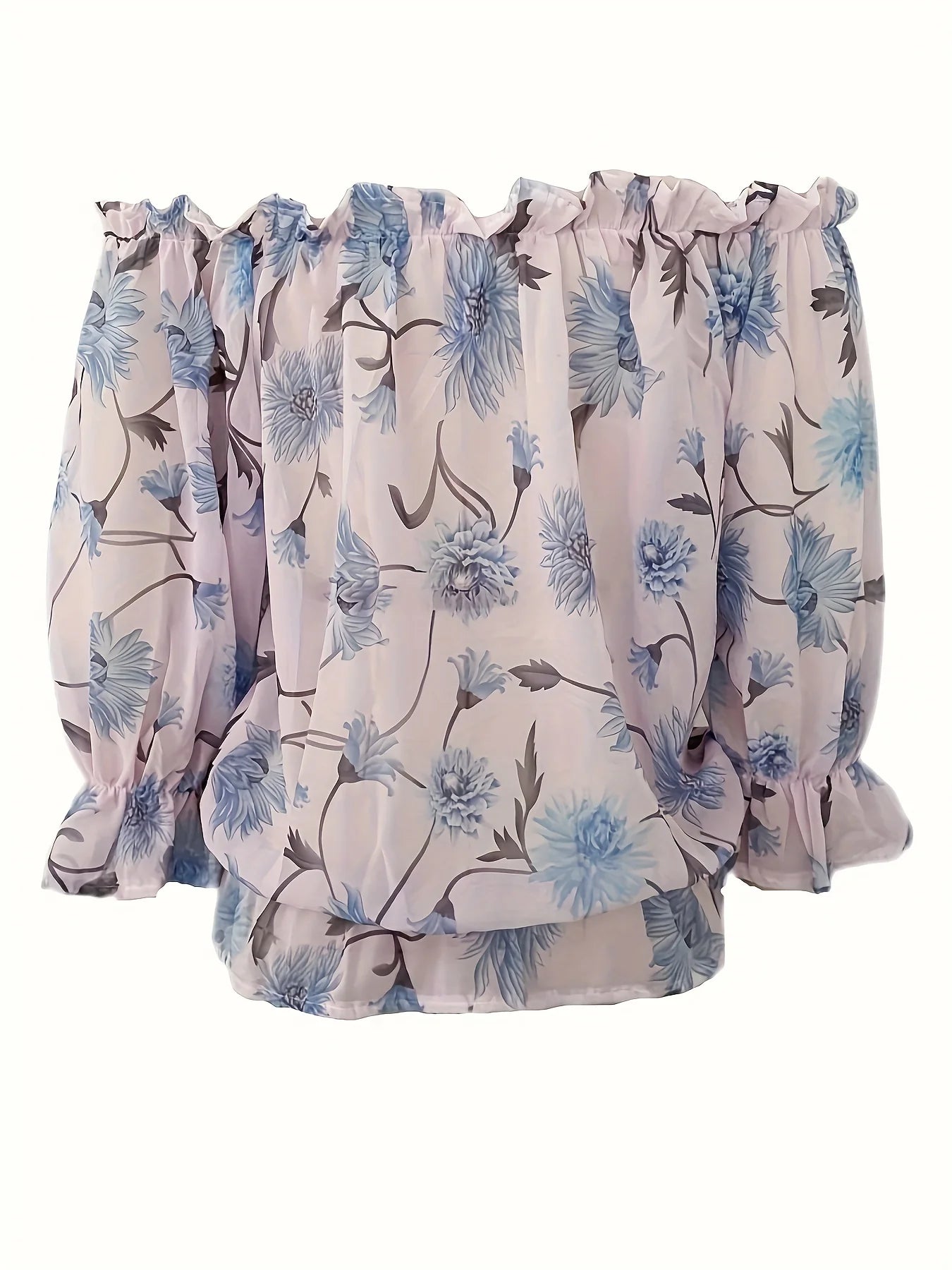Niveah Blouse | Women's Off-Shoulder Floral Blouse