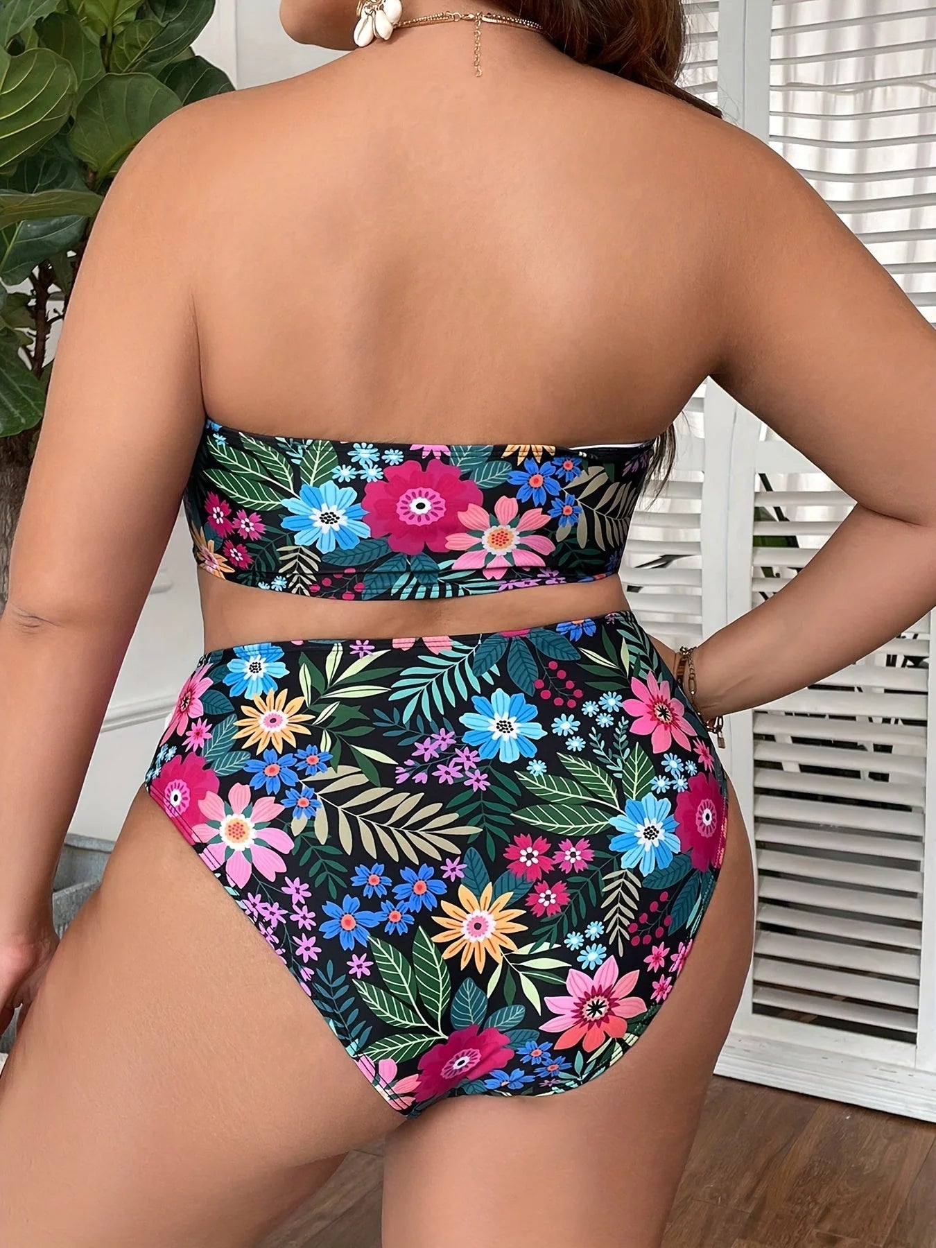 Oliana Bikini | Plus Size Tropical Bikini Set