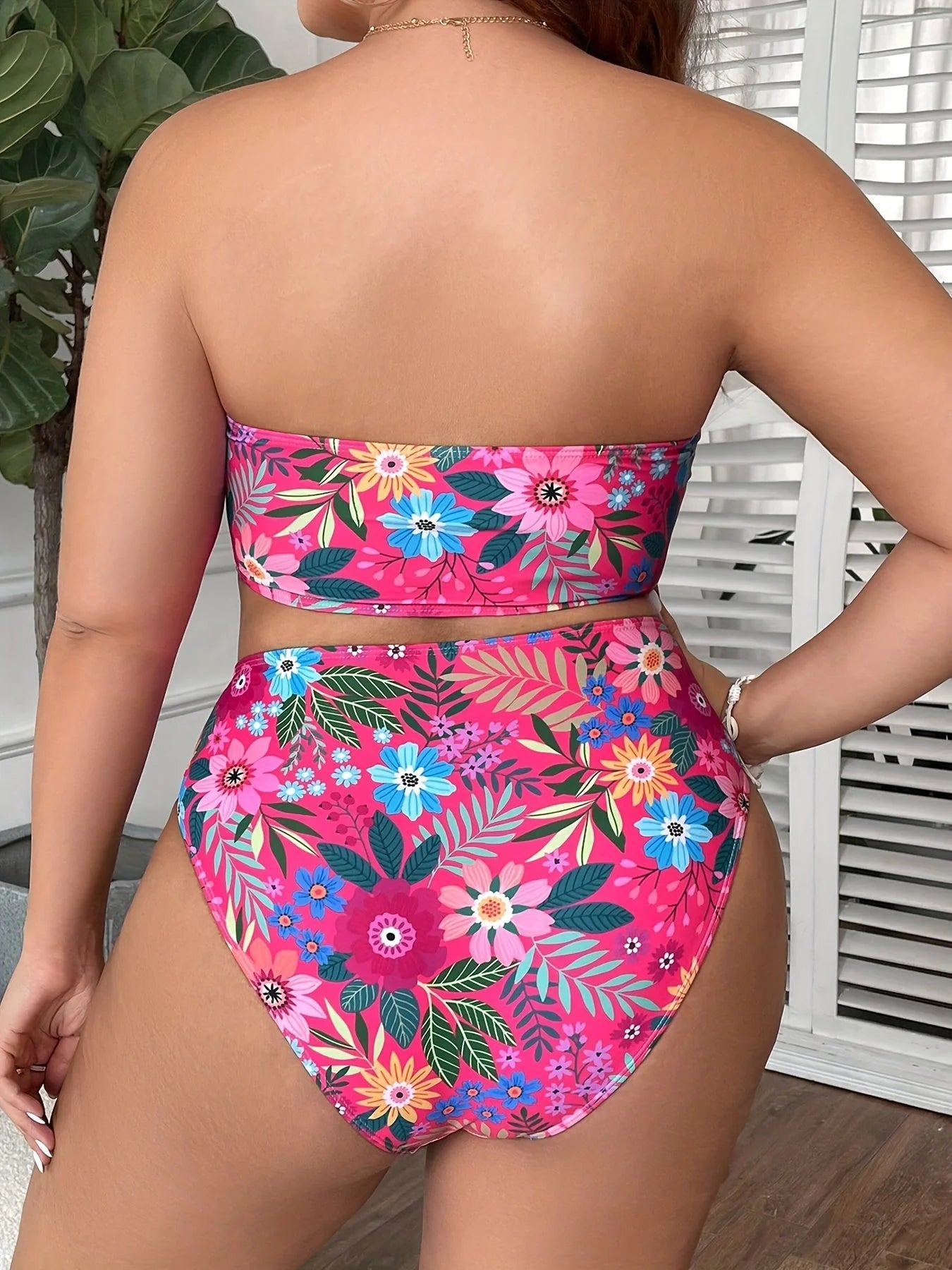 Oliana Bikini | Plus Size Tropical Bikini Set