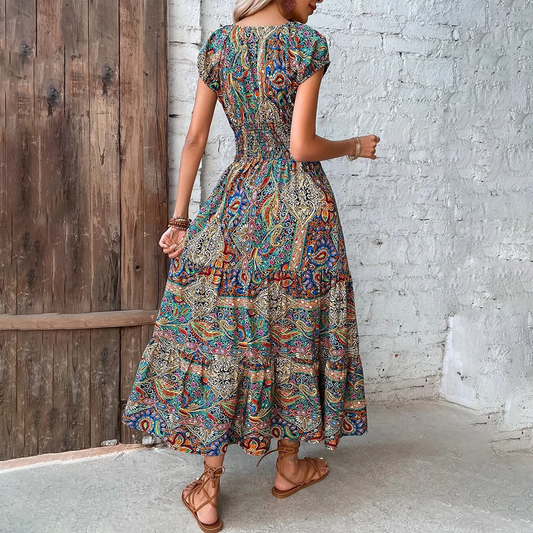 Olivetta Dress | Boho Summer Maxi Dress