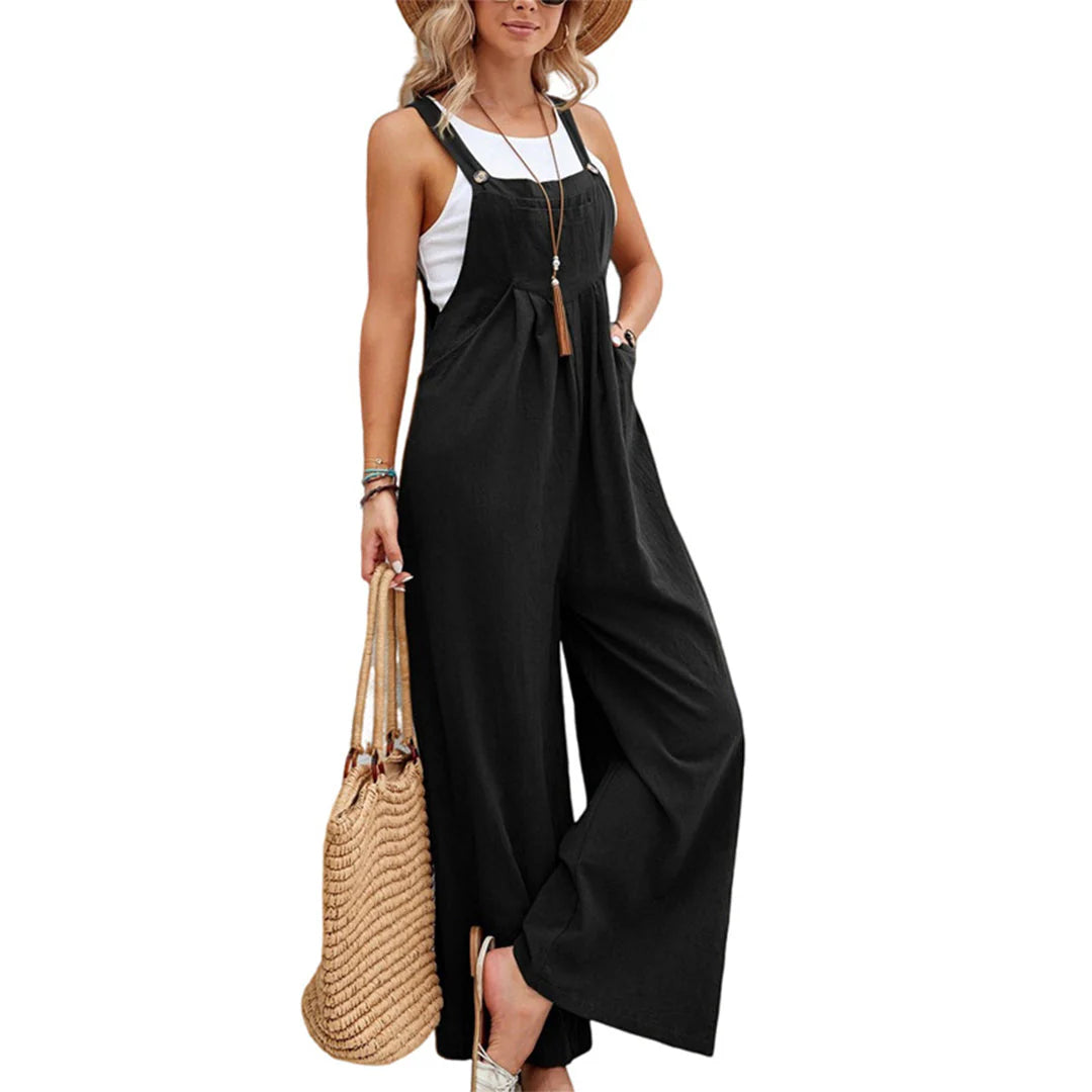 Olivia Jumpsuit | Sleeveless Wide-Leg Jumpsuit