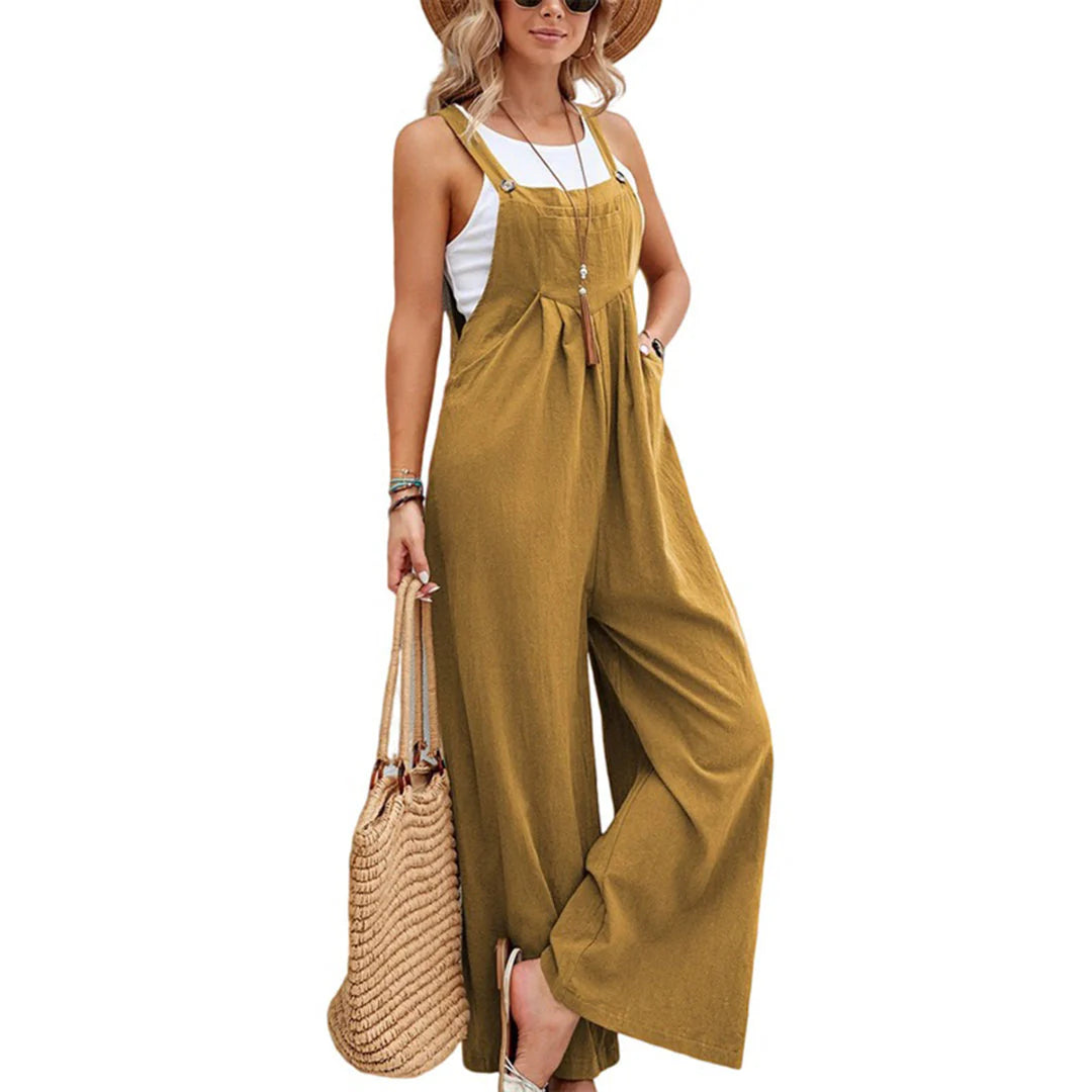 Olivia Jumpsuit | Sleeveless Wide-Leg Jumpsuit
