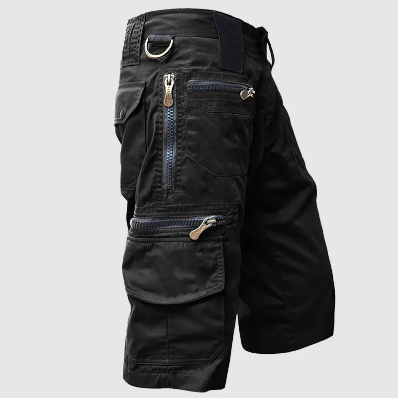 Pelle Cargo Shorts | Men's Knee-Length Multi-Pocket Utility Shorts