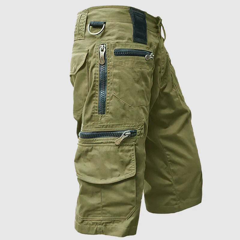 Pelle Cargo Shorts | Men's Knee-Length Multi-Pocket Utility Shorts