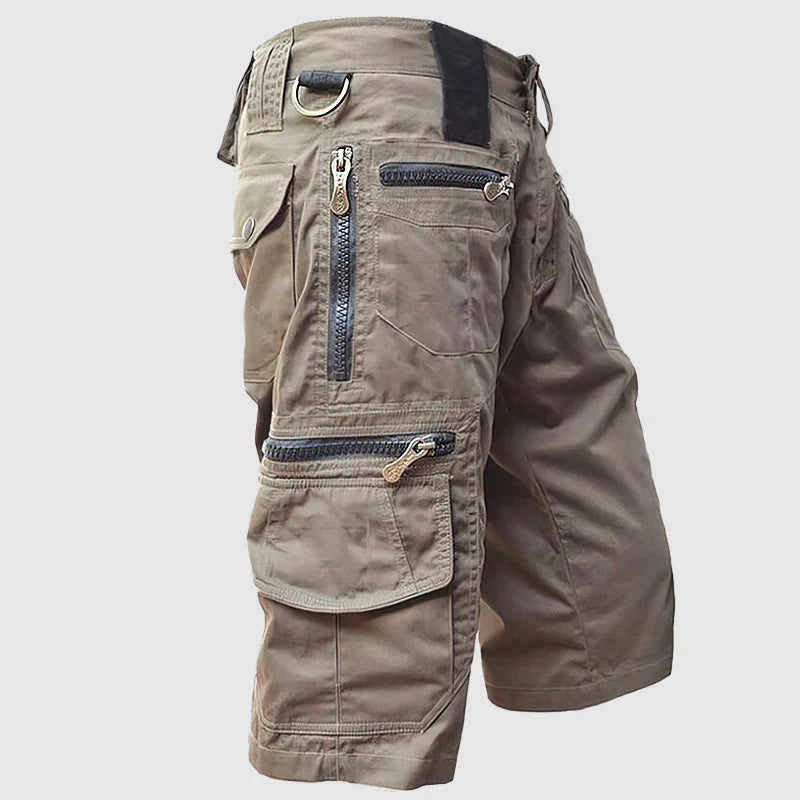 Pelle Cargo Shorts | Men's Knee-Length Multi-Pocket Utility Shorts