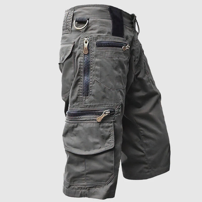 Pelle Cargo Shorts | Men's Knee-Length Multi-Pocket Utility Shorts
