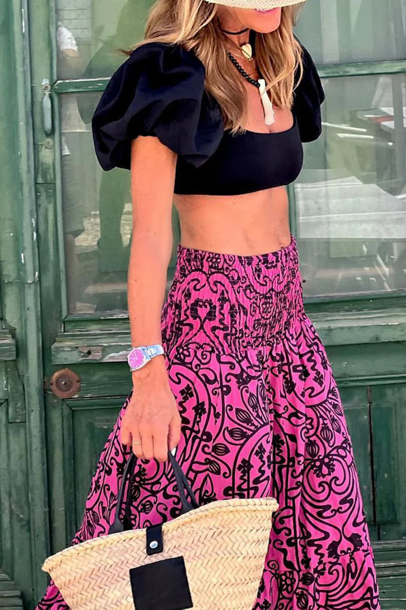 Penny Skirt | High-Waisted Printed Maxi Skirt