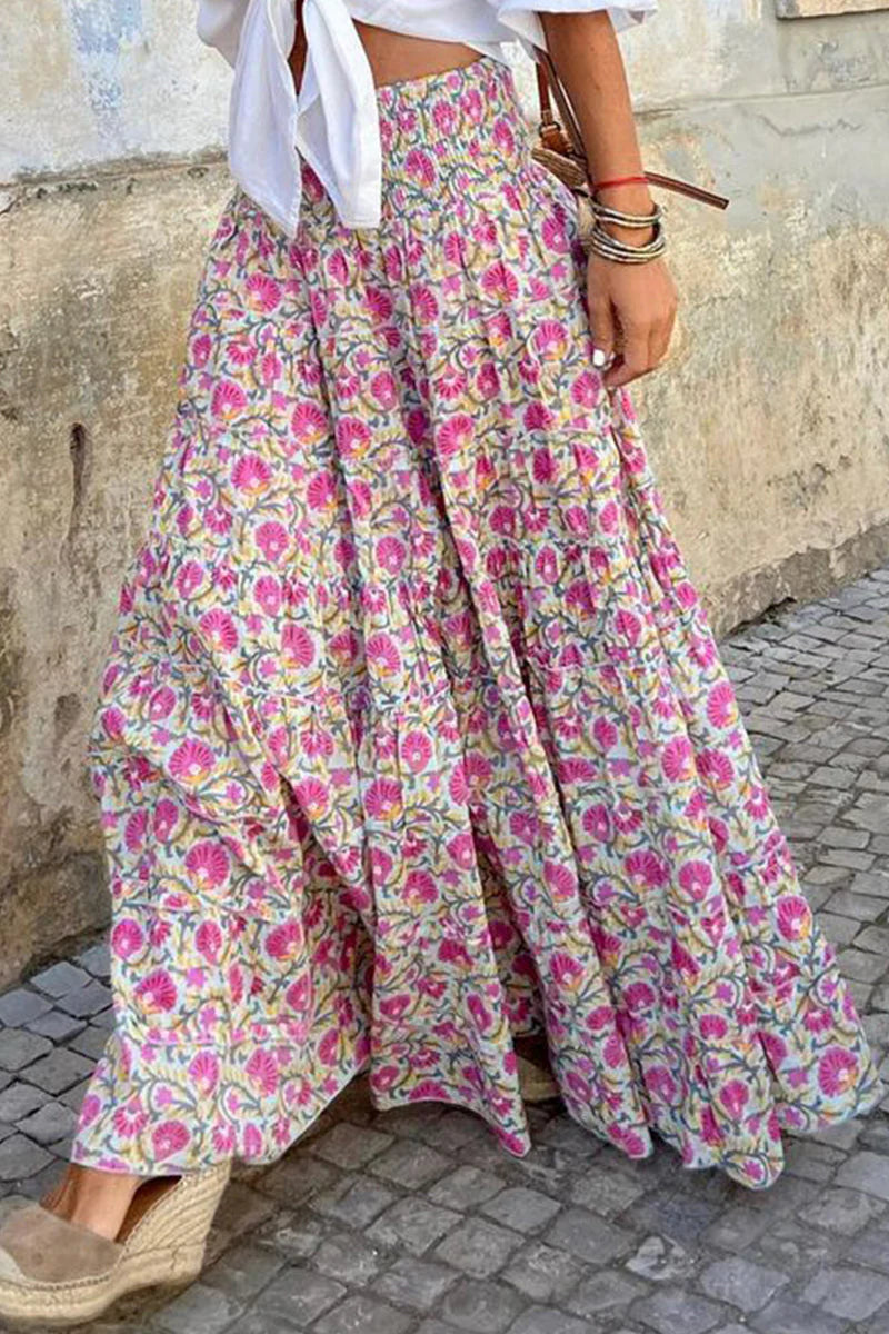 Penny Skirt | High-Waisted Printed Maxi Skirt