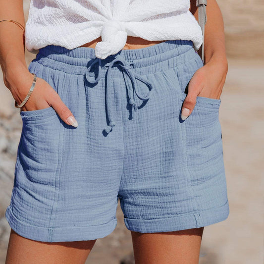 Philomena Shorts | Elastic Waist Casual Shorts