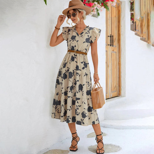 Poppy Dress | Floral Summer Midi Dress