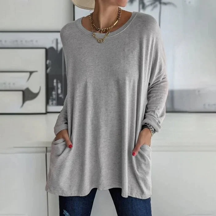 Qasmina Tunic | Women's Autumn Oversized Long Sleeve Tunic