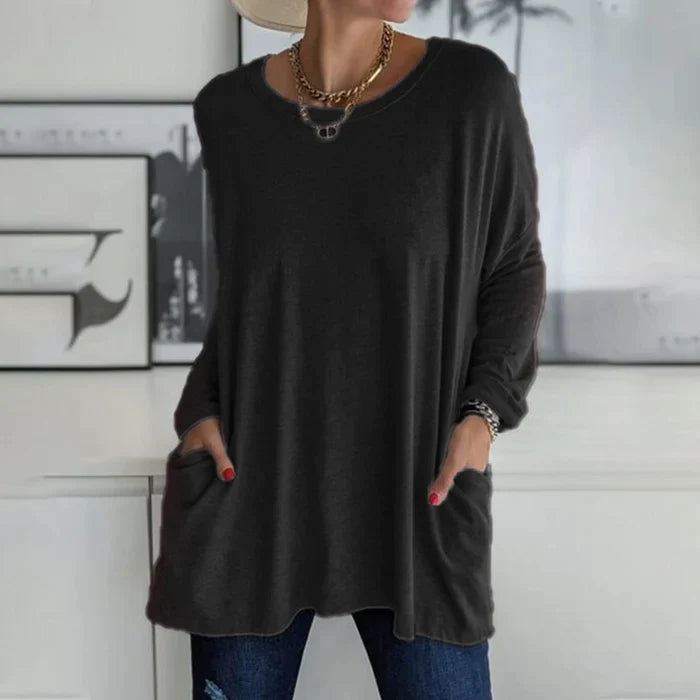 Qasmina Tunic | Women's Autumn Oversized Long Sleeve Tunic
