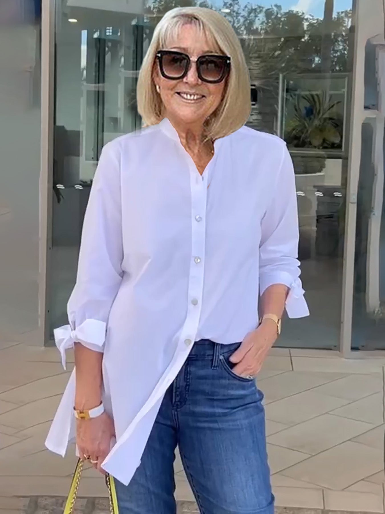 Qavina Shirt | Women's Spring Longline Button-Down Shirt