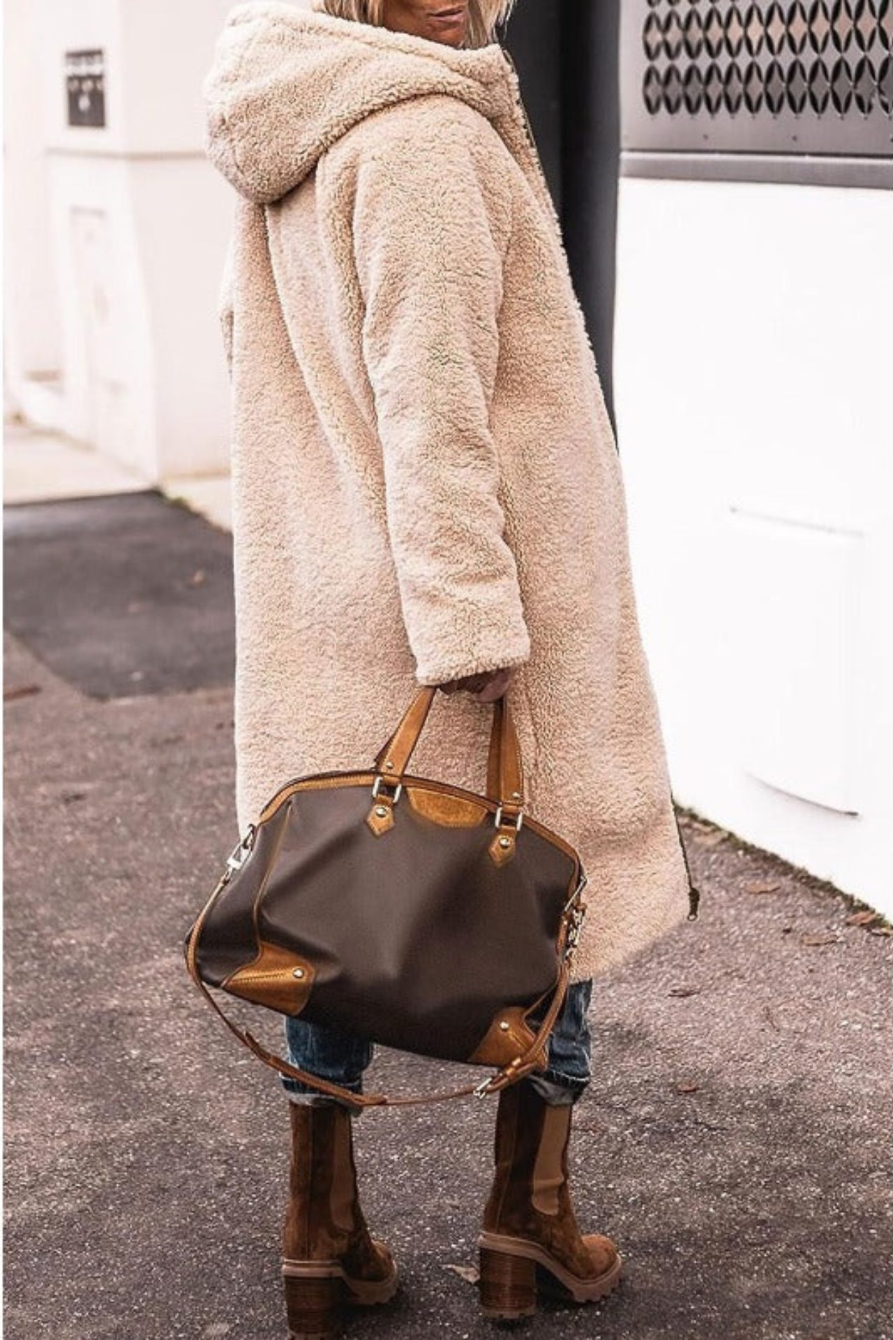 Qorina Coat | Women's Winter Reversible Long Coat