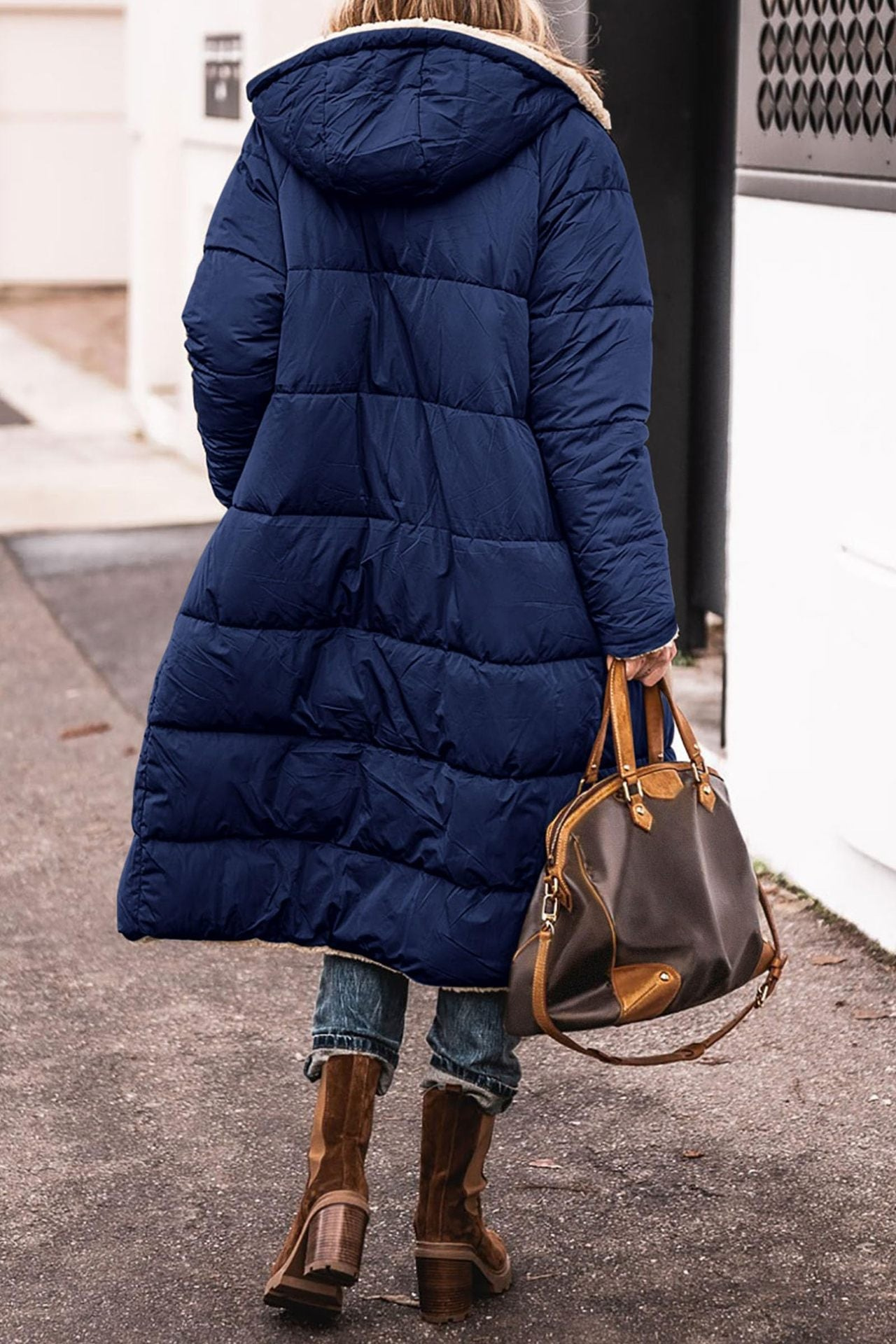 Qorina Coat | Women's Winter Reversible Long Coat
