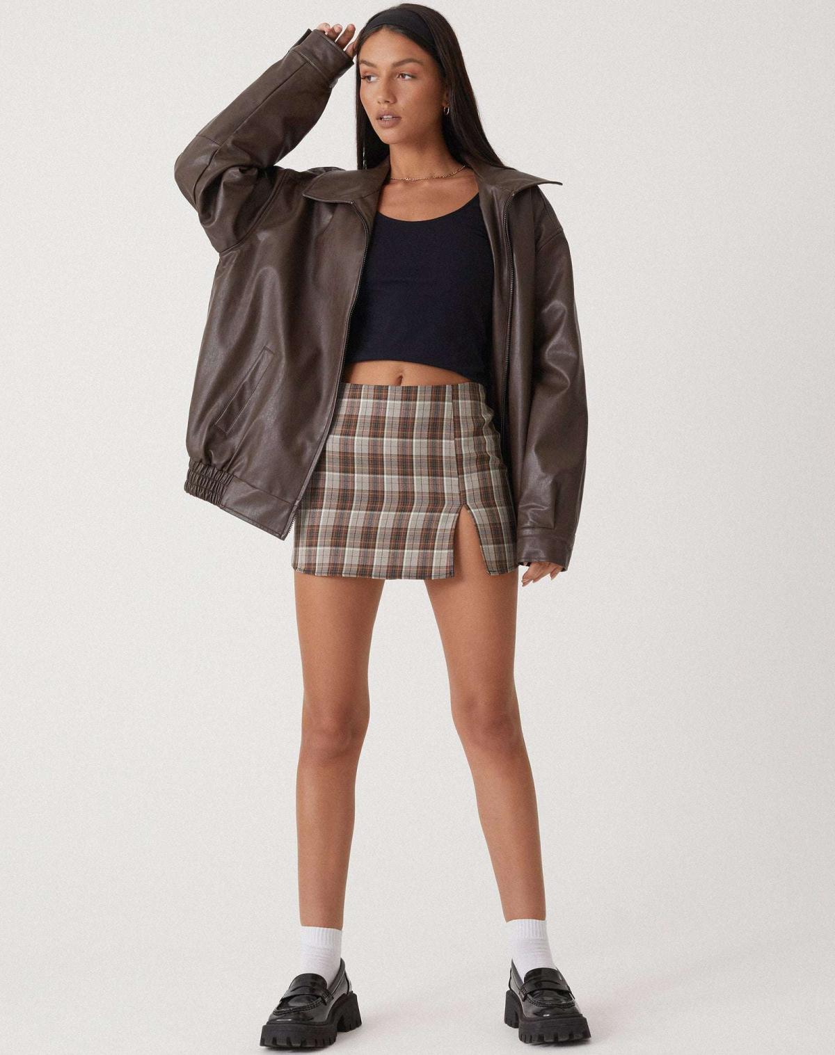 Queenilyn Jacket | Women's Autumn Oversized PU Leather Jacket