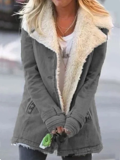 Quenelle Jacket | Women's Winter Fleece Lined Jacket with Lapel