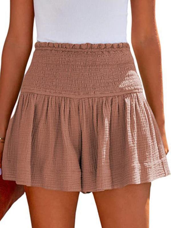 Quinella Shorts | High Waist Pleated Flowy Shorts