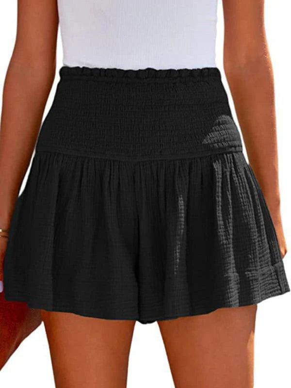 Quinella Shorts | High Waist Pleated Flowy Shorts