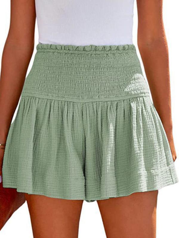 Quinella Shorts | High Waist Pleated Flowy Shorts