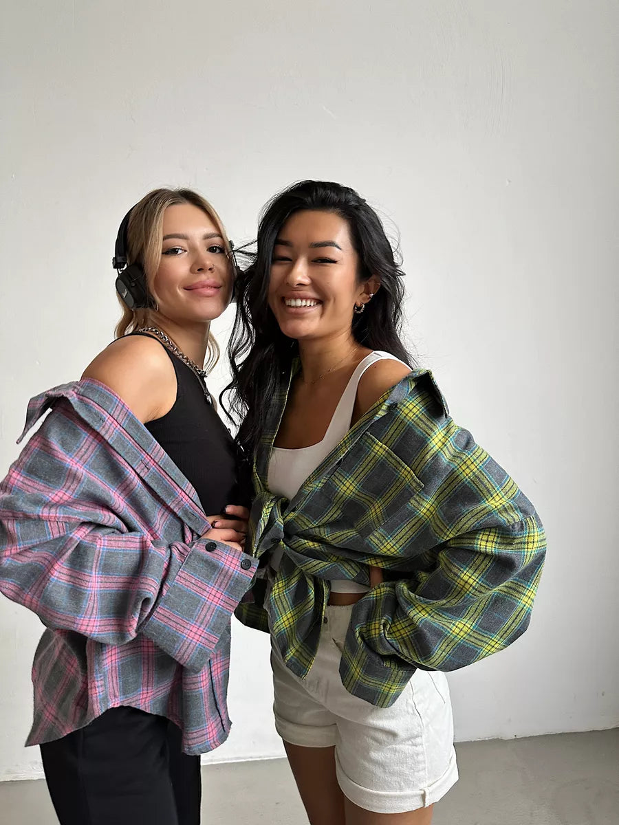 Quinetta Shirt | Women's Autumn Checkered Flannel Shirt