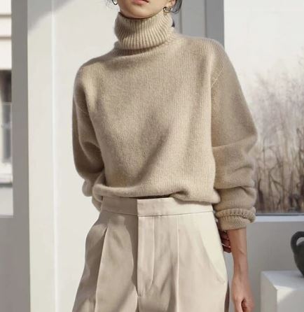 Quinette Sweater | Women's Winter Oversized Turtleneck Sweater