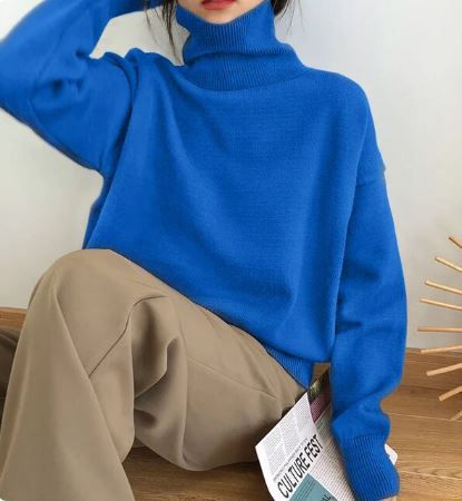Quinette Sweater | Women's Winter Oversized Turtleneck Sweater
