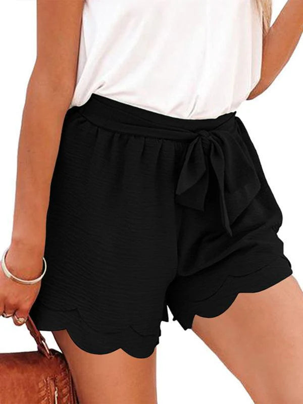 Quinisha Shorts | Layered Petal Shorts With Tie Waist