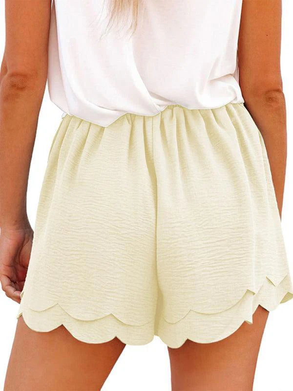 Quinisha Shorts | Layered Petal Shorts With Tie Waist