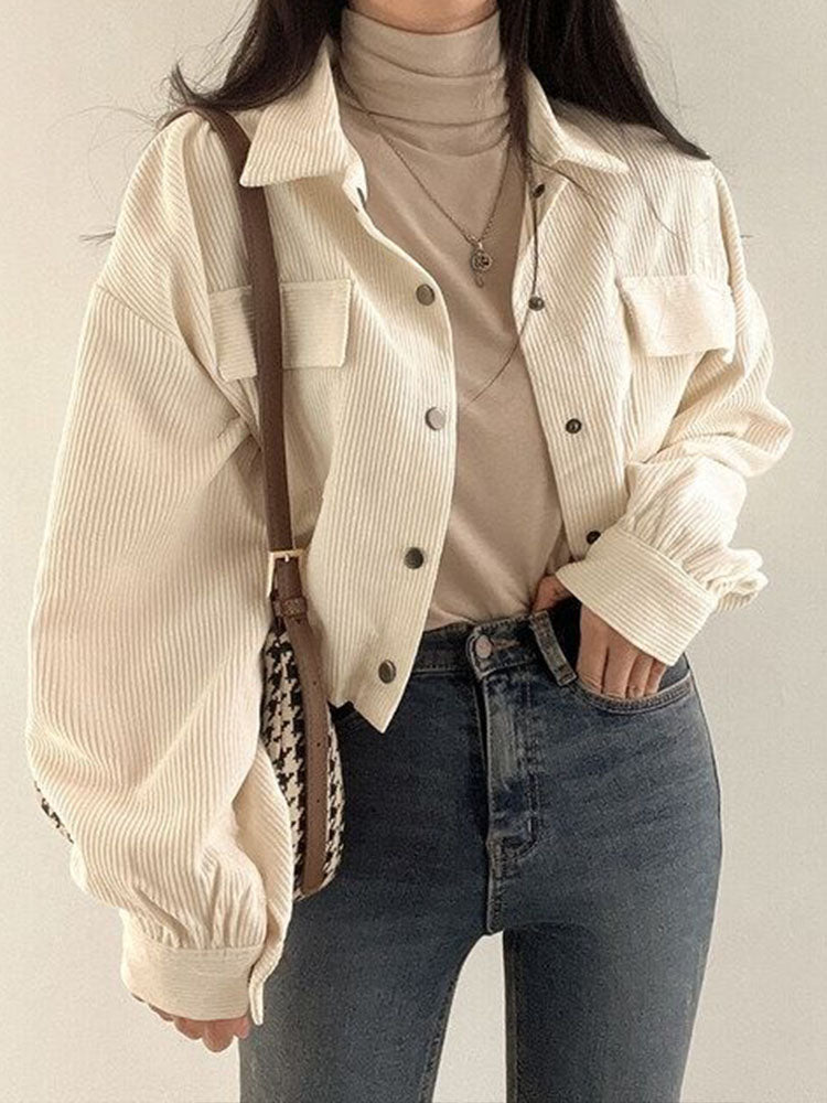 Quiriette Jacket | Women's Autumn Corduroy Cropped Jacket